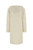Prada Women Cream Stretch Cotton Sweatshirt Dress