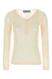 Prada Women Skin Pink Cashmere Blend Sweater