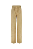 Prada Women Beige Cotton Wide-Leg Pant