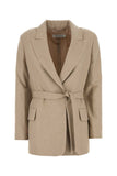 Max Mara Women Cappuccino Wool Blend Randers Blazer