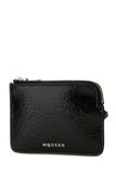 Alexander Mcqueen Men Black Leather Card Holder
