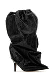 Alexander Mcqueen Women Black Leather Ankle Boots