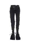 Alexander Mcqueen Women Black Denim Jeans
