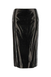 Alexander Mcqueen Women Black Canvas Skirt