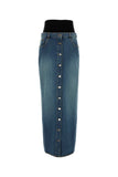 Alaia Women Denim Skirt