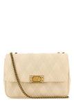 Valentino Garavani Women Ivory Nappa Leather Large Quiltie 67 Shoulder Bag