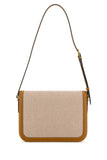 Valentino Garavani Women Two-Tone Canvas And Leather 9To5 Shoulder Bag