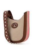 Valentino Garavani Women Two-Tone Canvas Vlogo Signature Crossbody Bag