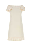 Valentino Garavani Women Ivory Wool Blend Dress