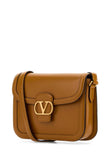 Valentino Garavani Women Camel Leather 9To5 Shoulder Bag
