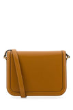 Valentino Garavani Women Camel Leather 9To5 Shoulder Bag