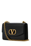 Valentino Garavani Women Black Leather Vain Shoulder Bag