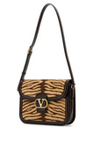 Valentino Garavani Women Two-Tone Calf Hair And Leather 9To5 Shoulder Bag