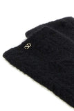 Valentino Garavani Women Black Stretch Mohair Blend Socks