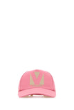 Valentino Garavani Women Pink Cotton Baseball Cap