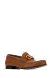 Valentino Garavani Women Brown Leather Vlogo Loafers