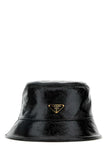Prada Women Black Naplak Bucket Hat