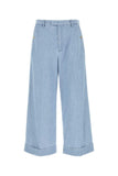 Valentino Garavani Men Light Blue Denim Wide-Leg Jeans