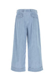 Valentino Garavani Men Light Blue Denim Wide-Leg Jeans