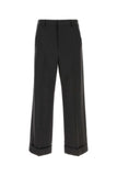 Valentino Garavani Men Charcoal Wool Pant