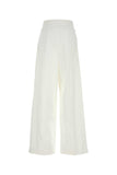 Givenchy Women White Poplin Wide-Leg Pant