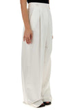 Givenchy Women White Poplin Wide-Leg Pant
