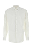 Prada Men White Stretch Cotton Blend Shirt