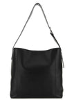 Alexander Mcqueen Men Black Leather Pendant Shopping Bag