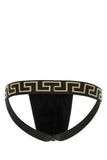 Versace Men Black Stretch Cotton Brief