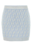 Fendi Women Embroidered Silk Blend Mini Skirt