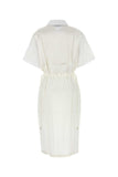 Prada Women White Poplin Shirt Dress