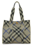 Burberry Women Embroidered Canvas Shopping Bag