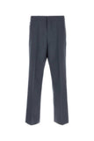 Prada Men Blue Mohair Blend Pant