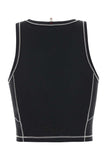 Moncler Grenoble Women Black Stretch Nylon Top