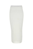 Sportmax Women White Organza Album1234 Skirt