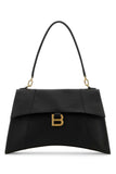 Balenciaga Women Black Leather Hourglass Shoulder Bag