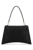 Balenciaga Women Black Leather Hourglass Shoulder Bag