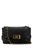 Balenciaga Women Black Leather Medium Modu Shoulder Bag