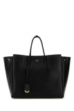 Balenciaga Women Black Leather Carry All Hampton Shopping Bag