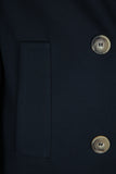 Harris Wharf London Women Women Peacoat Diagonal Crafted With Loro Piana Fab