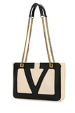 Valentino Garavani Men Ivory Nappa Leather Small Viva Superstar Shoulder Bag