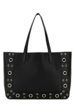 Valentino Garavani Women Black Leather Vlogo Signature Shopping Bag