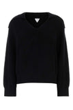 Bottega Veneta Women Black Stretch Cotton Blend Polo Shirt