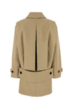 Gucci Women Beige Drill Overcoat
