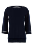 Gucci Women Navy Blue Wool Oversize Sweater