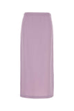 Gucci Women Lilac Crepe Skirt