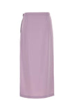 Gucci Women Lilac Crepe Skirt