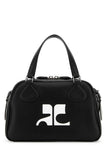 Courreges Women Black Leather Reedition Handbag