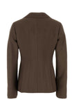 Fendi Women Mud Wool Blend Blazer