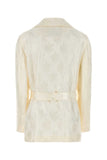 Fendi Women White Silk Blazer